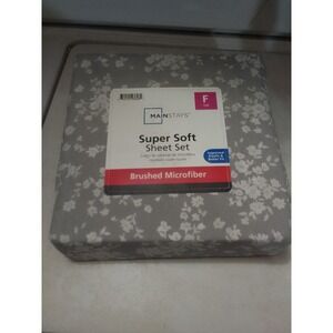 Mainstay‎ Super Soft Sheet Set Brushed Microfiber Size Full Size  Improved...